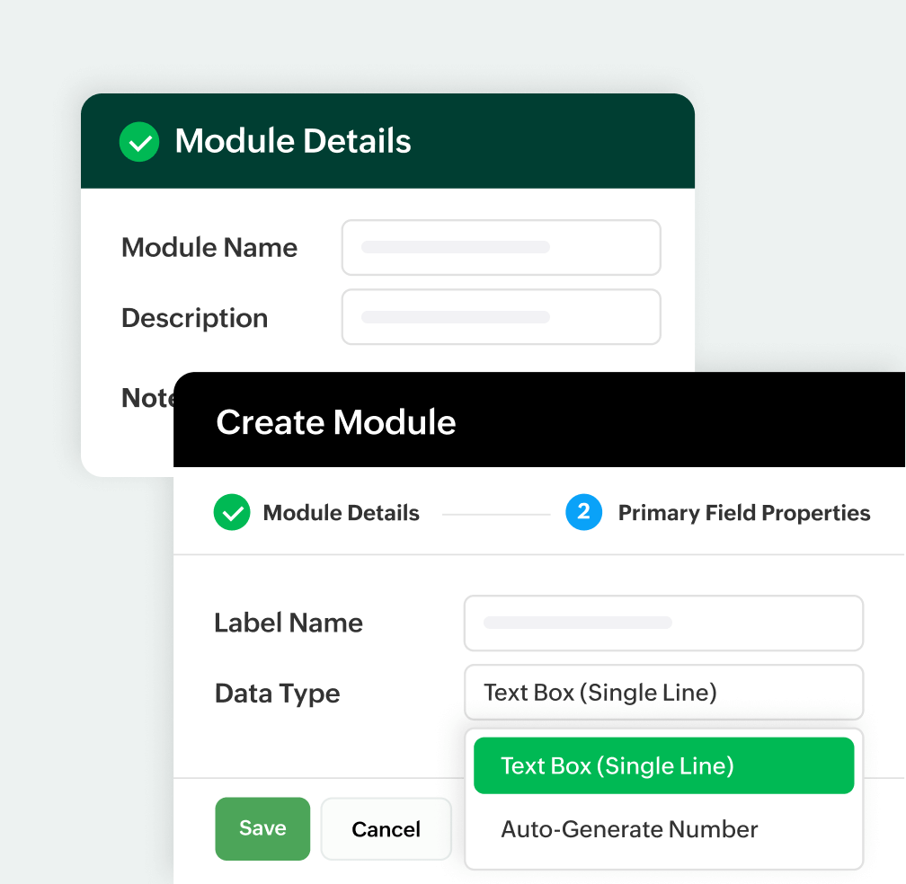 Create custom modules | Zoho Billing