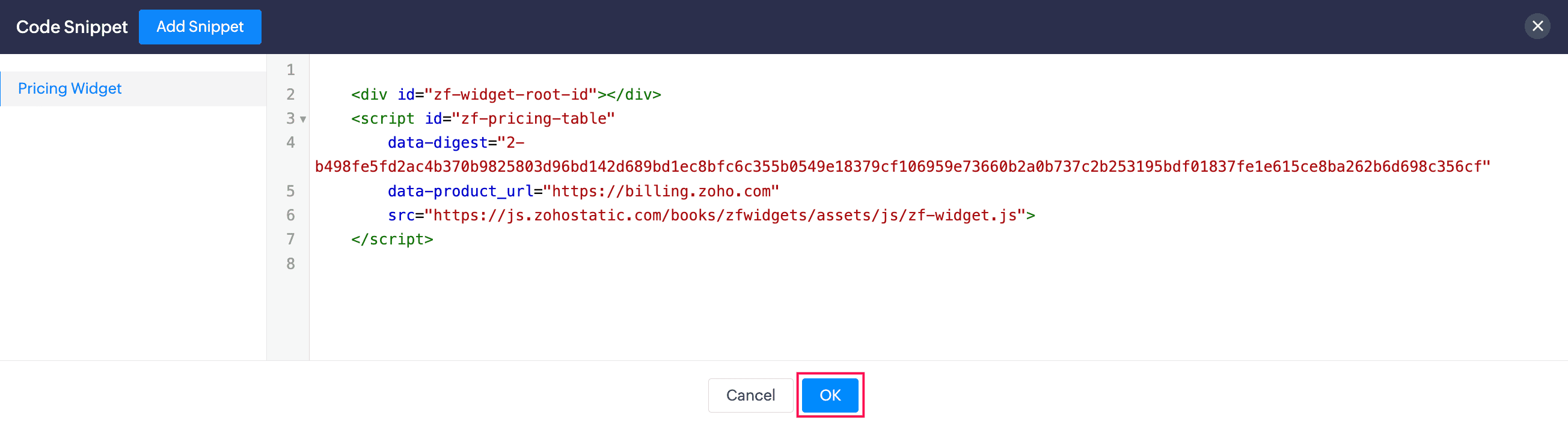 Paste Code
