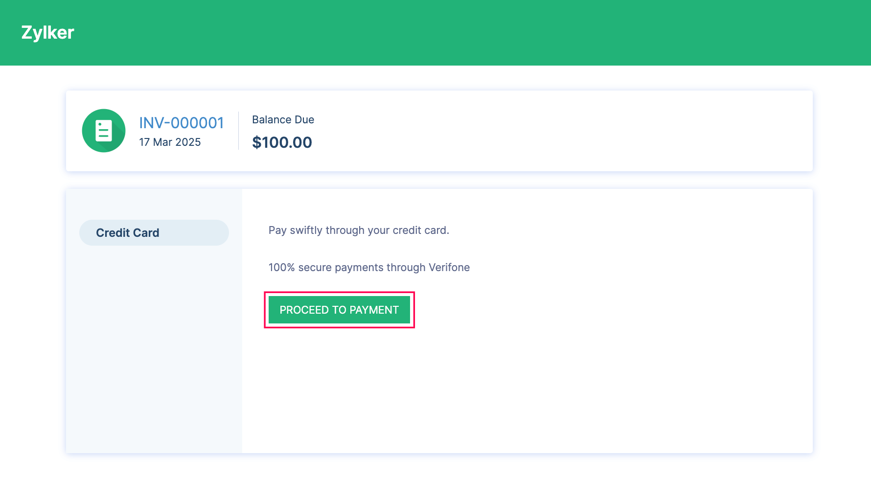 Proceed to Payment