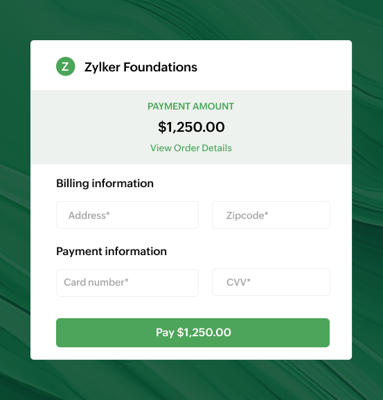 Provide your customers a hassle-free and secure checkout experience | Zoho Billing