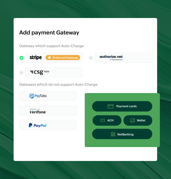 Allow your viewers to manage their transactions through a self-service portal | Zoho Billing