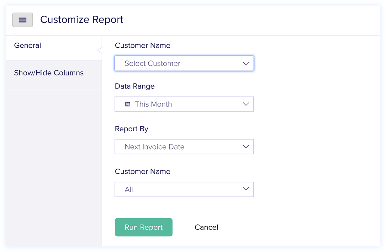 Customize Financial Reports - Financial Reporting Software | Zoho Books