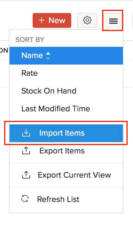 Import Items