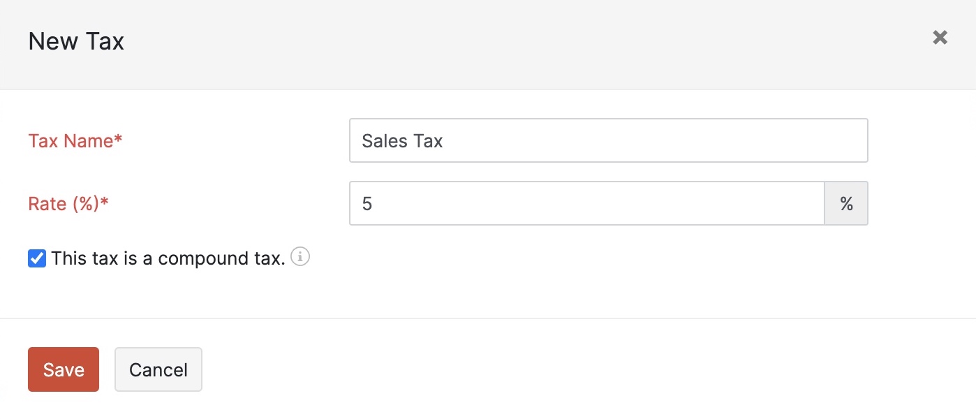 Configure Taxes in Zoho Books