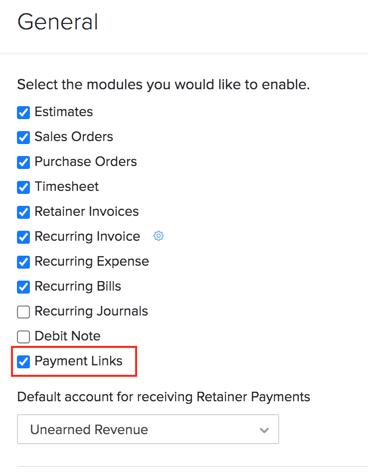 Enable Payment Links