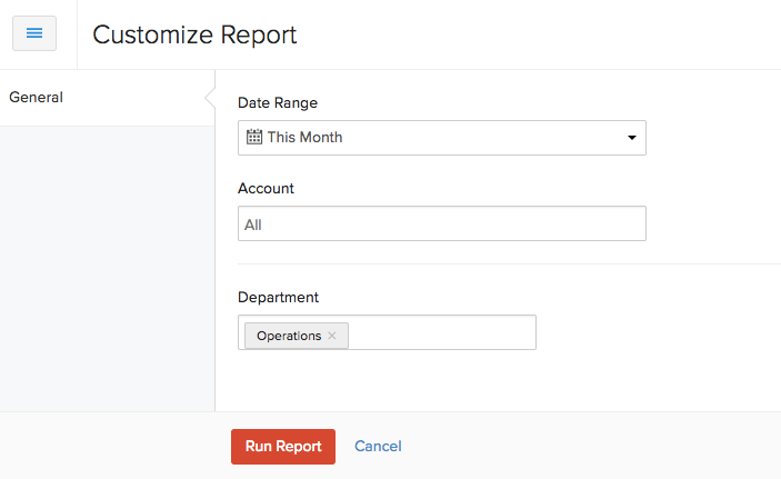 Customize Report