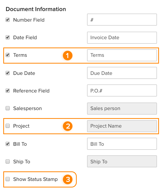 Template Invoices