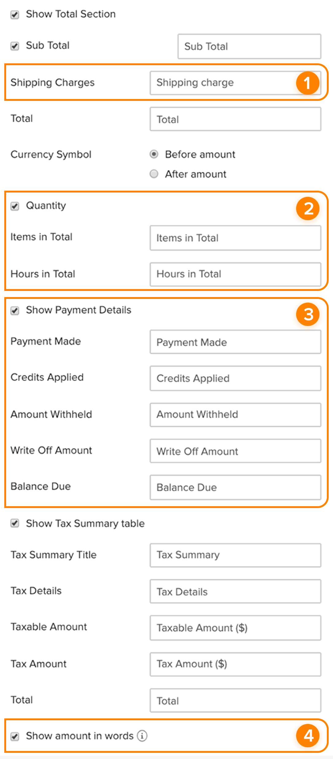 Template Invoices