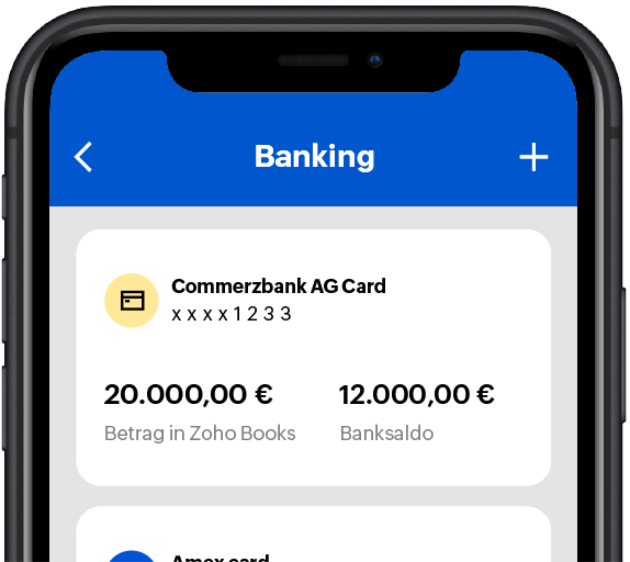 Der Bildschirm eines Smartphones zeigt den Cashflow eines Unternehmens.