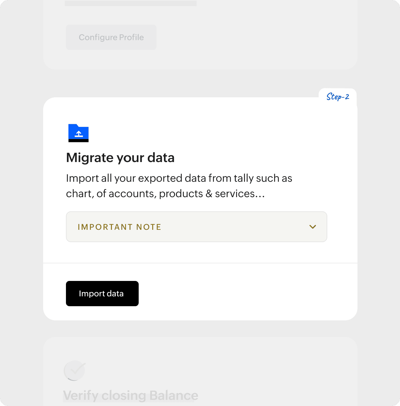 Import the converted data