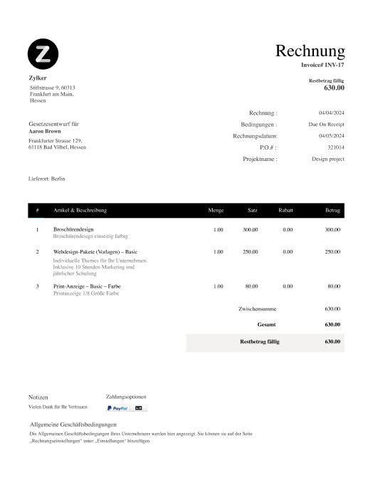 Sample Invoice