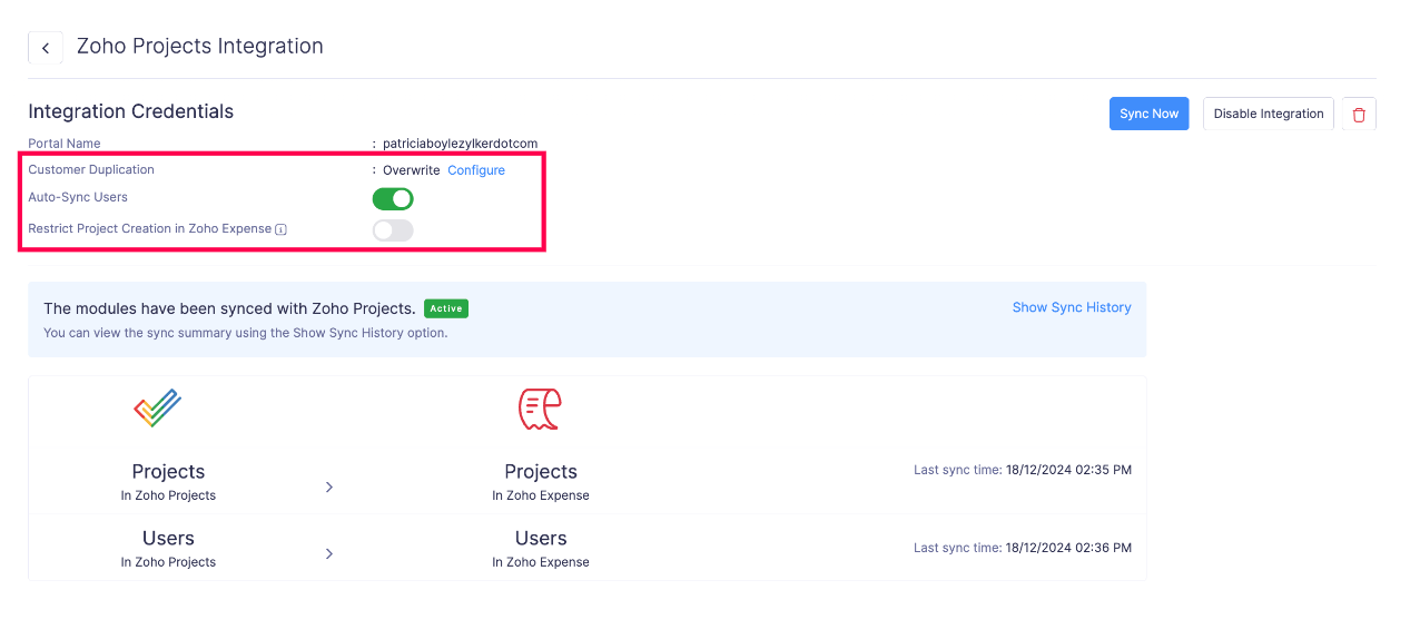 Manage Preferences