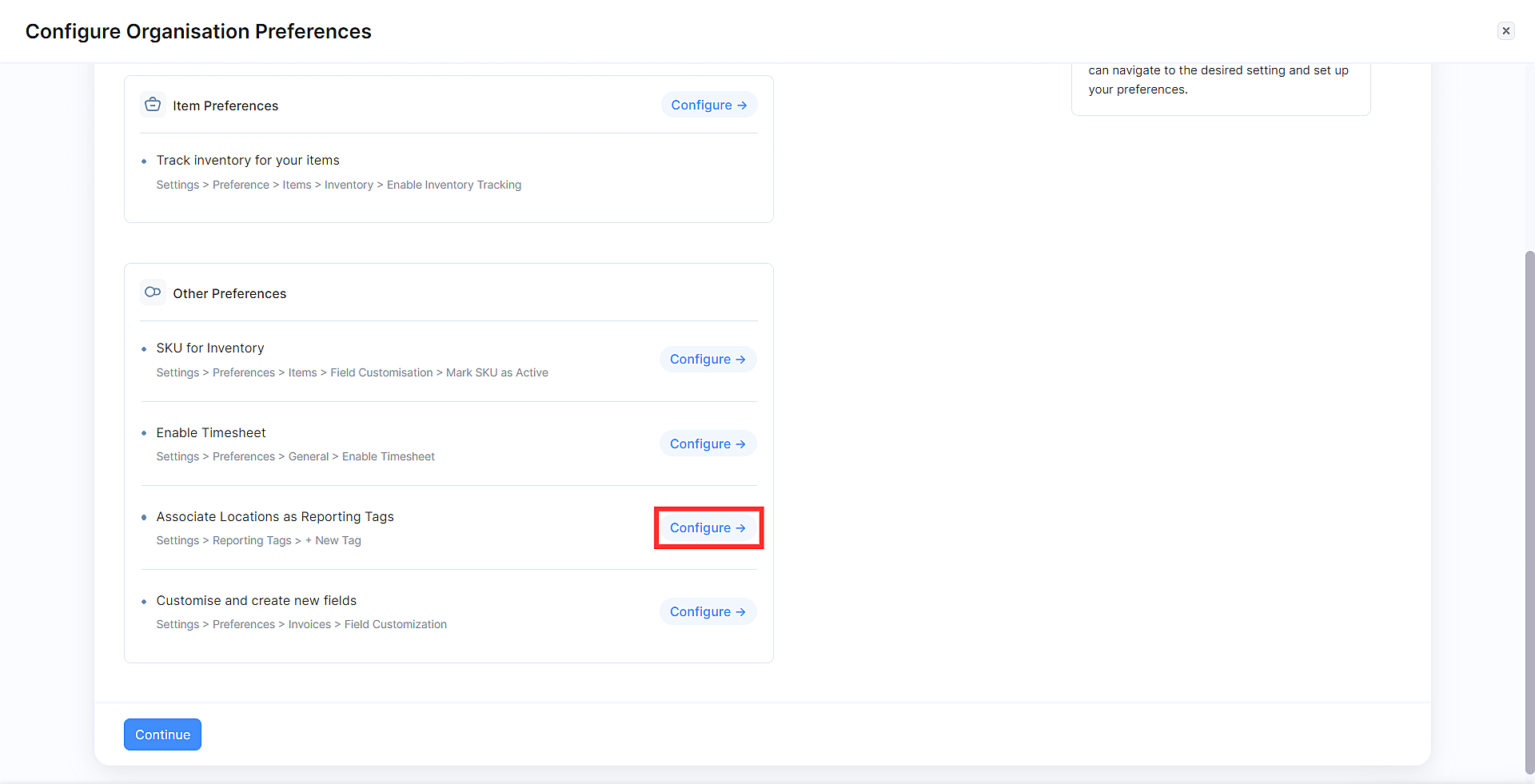 Click Configure