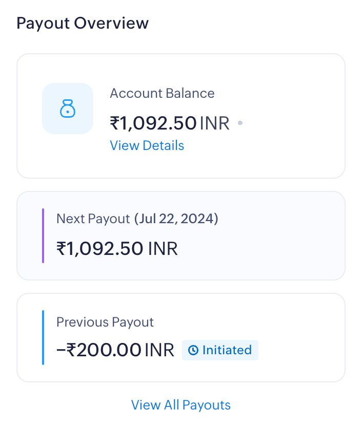 Payout Overview