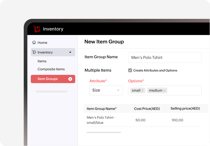 Group items to gain control