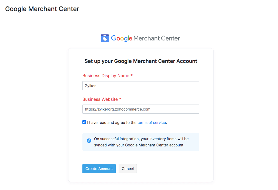 Create GMC Account