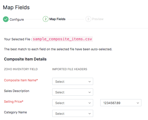 Map Fields