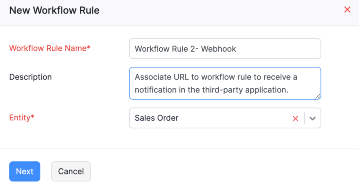 workflow name