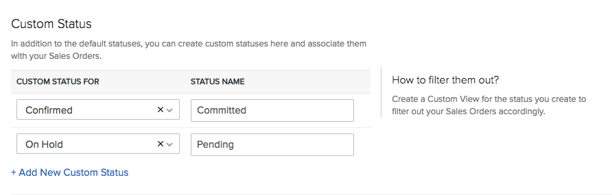 Sales Order Preferences