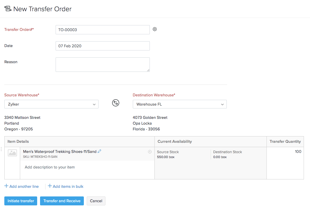 New Transfer Order 2