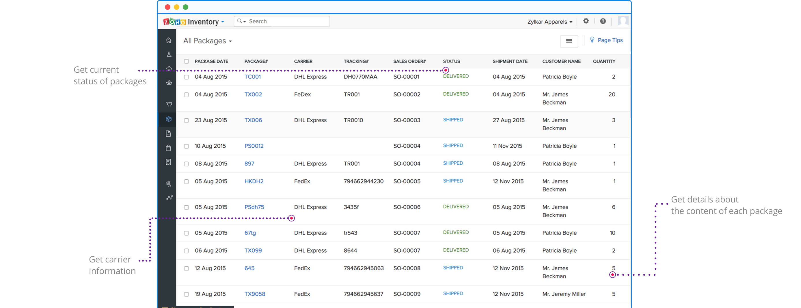 Order fulfillment- Zoho Inventory