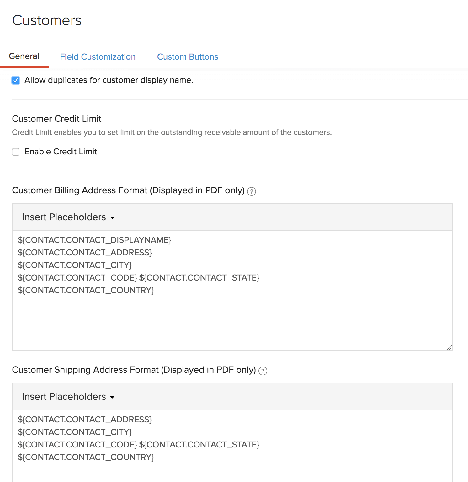 Navigating via Settings Image