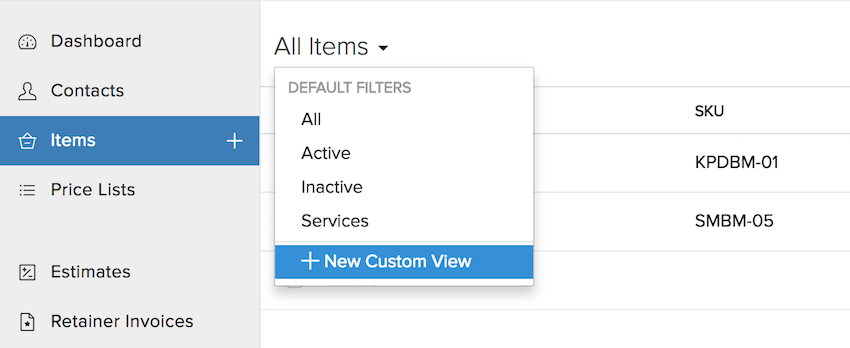 Filter Dropdown Image