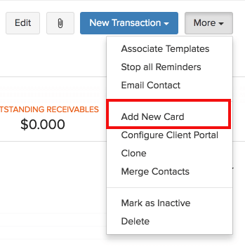 Receiving Payments Auto-charge