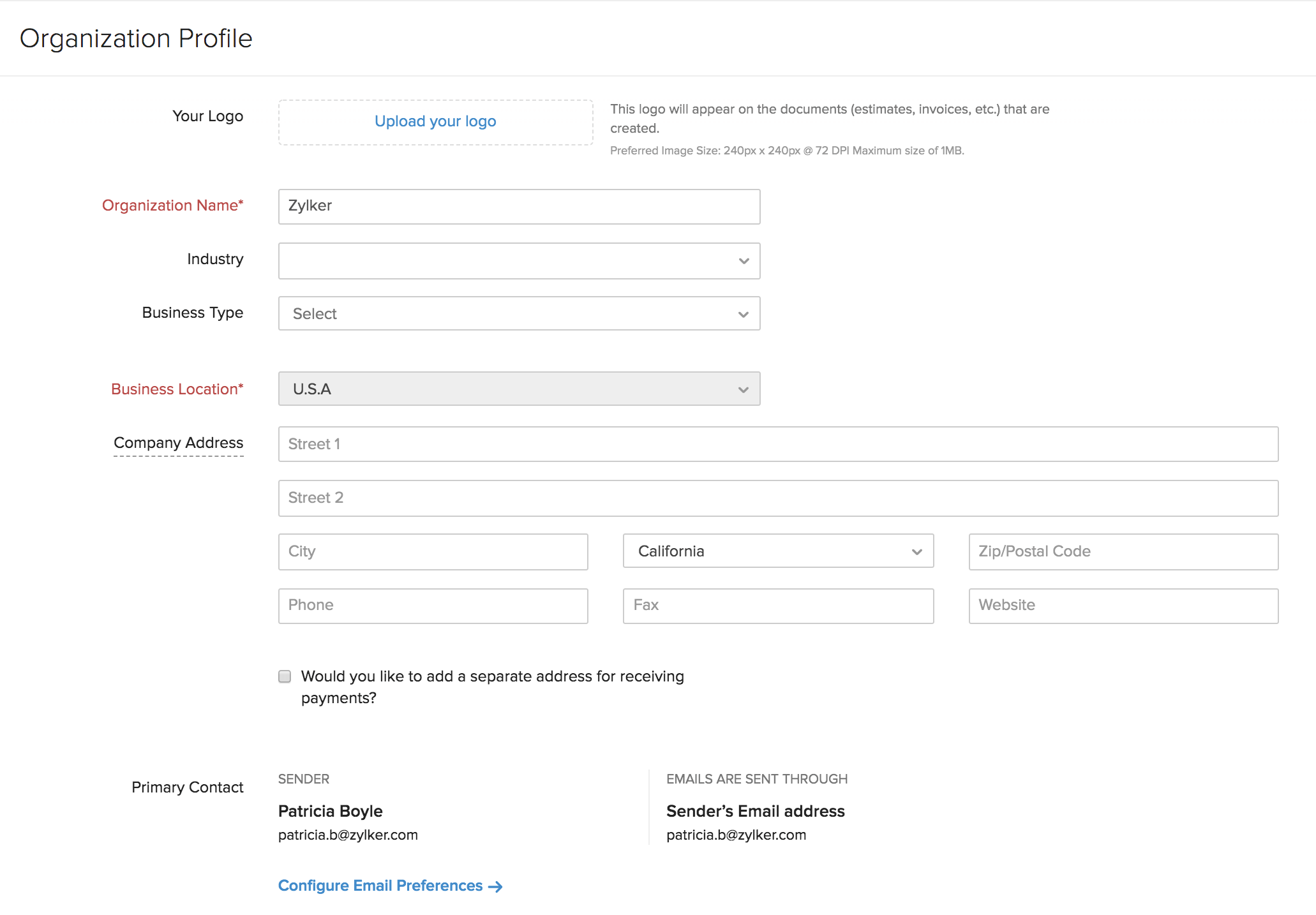 Organization Profile