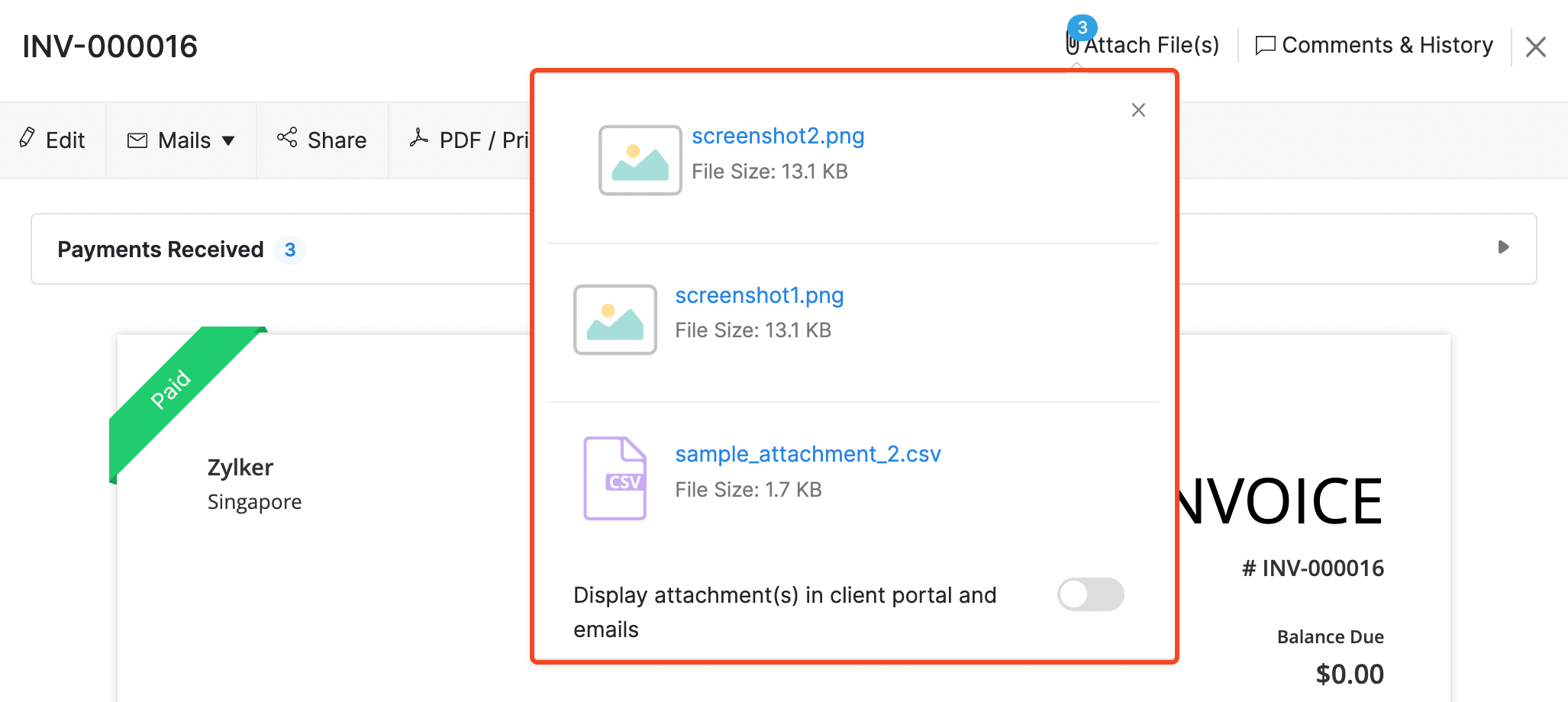 Attach File Paperclip