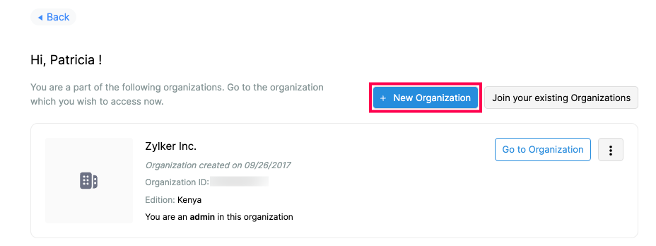 new organization