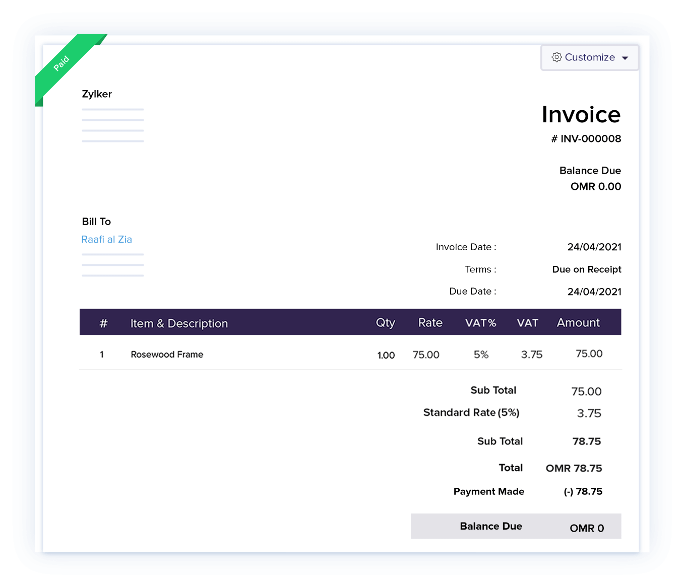 Track Payments Status - Accept Credit Card Payments Online | Zoho Books