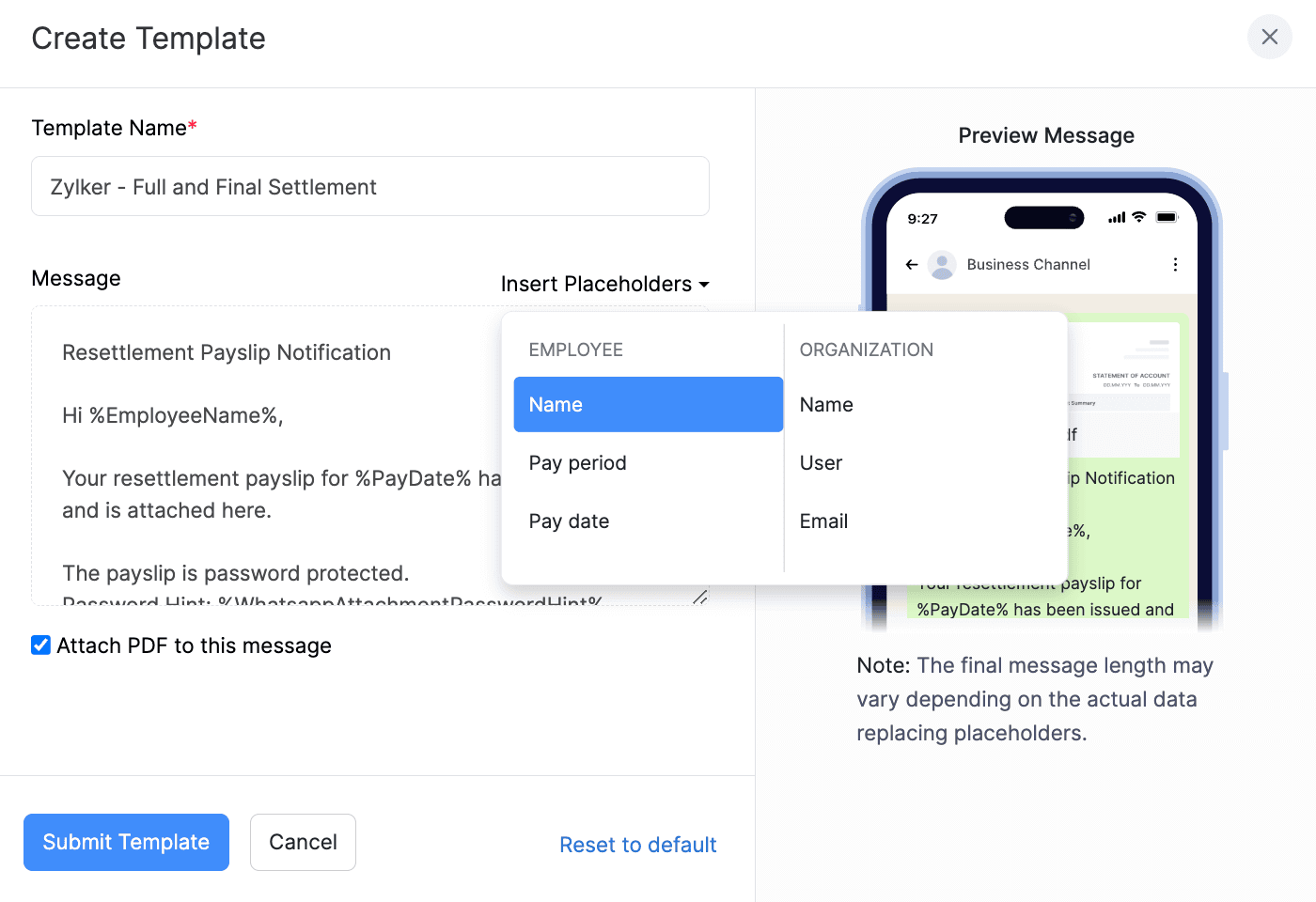 Zoho Payroll