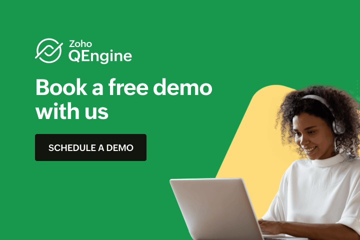 Zoho Qengine Schedule a demo