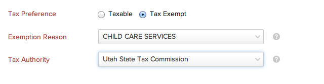 Making a contact nontaxable