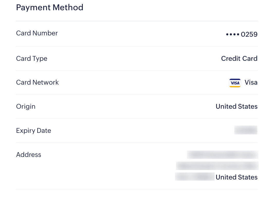 Payment Method